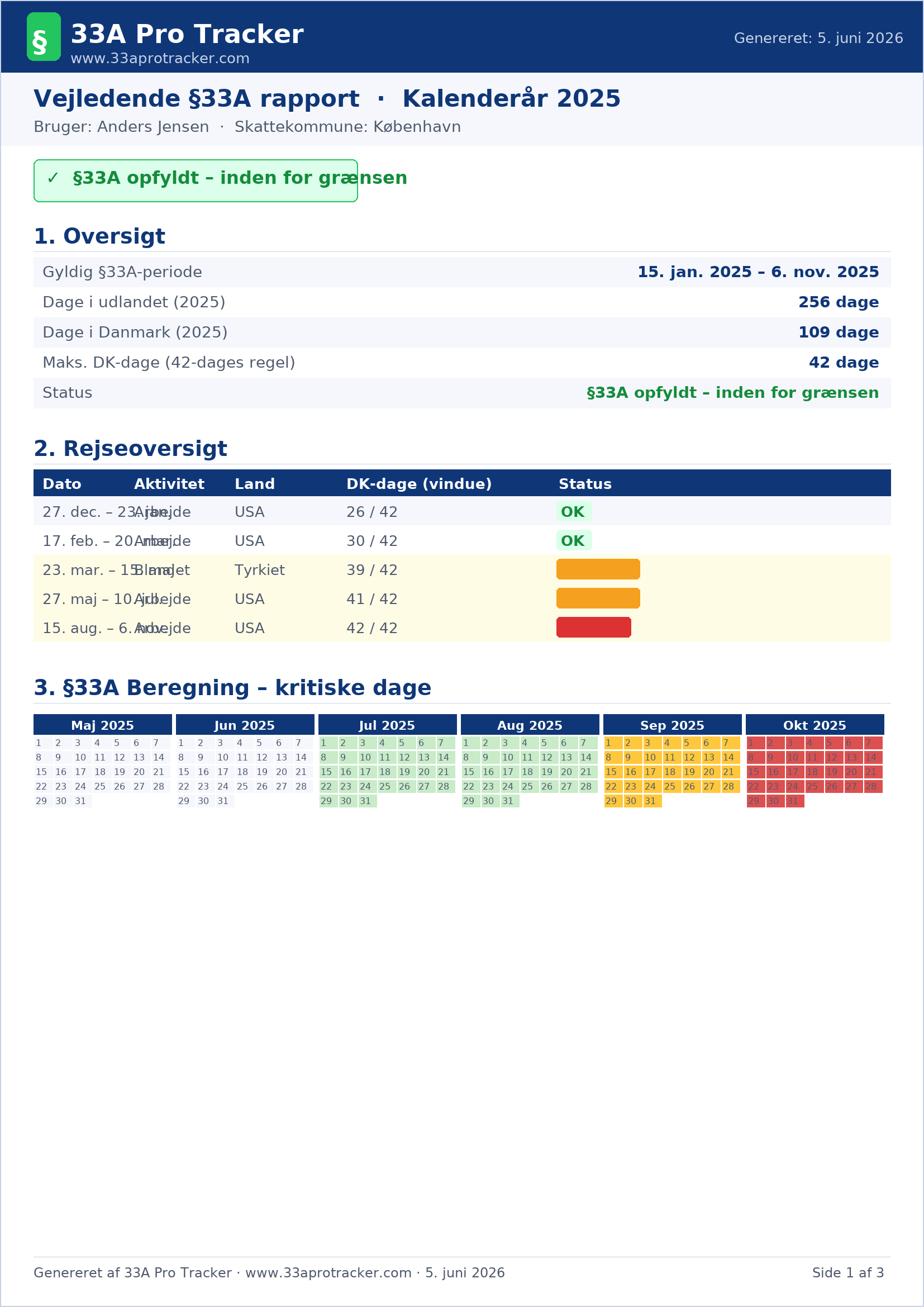 PDF-rapport til revisor